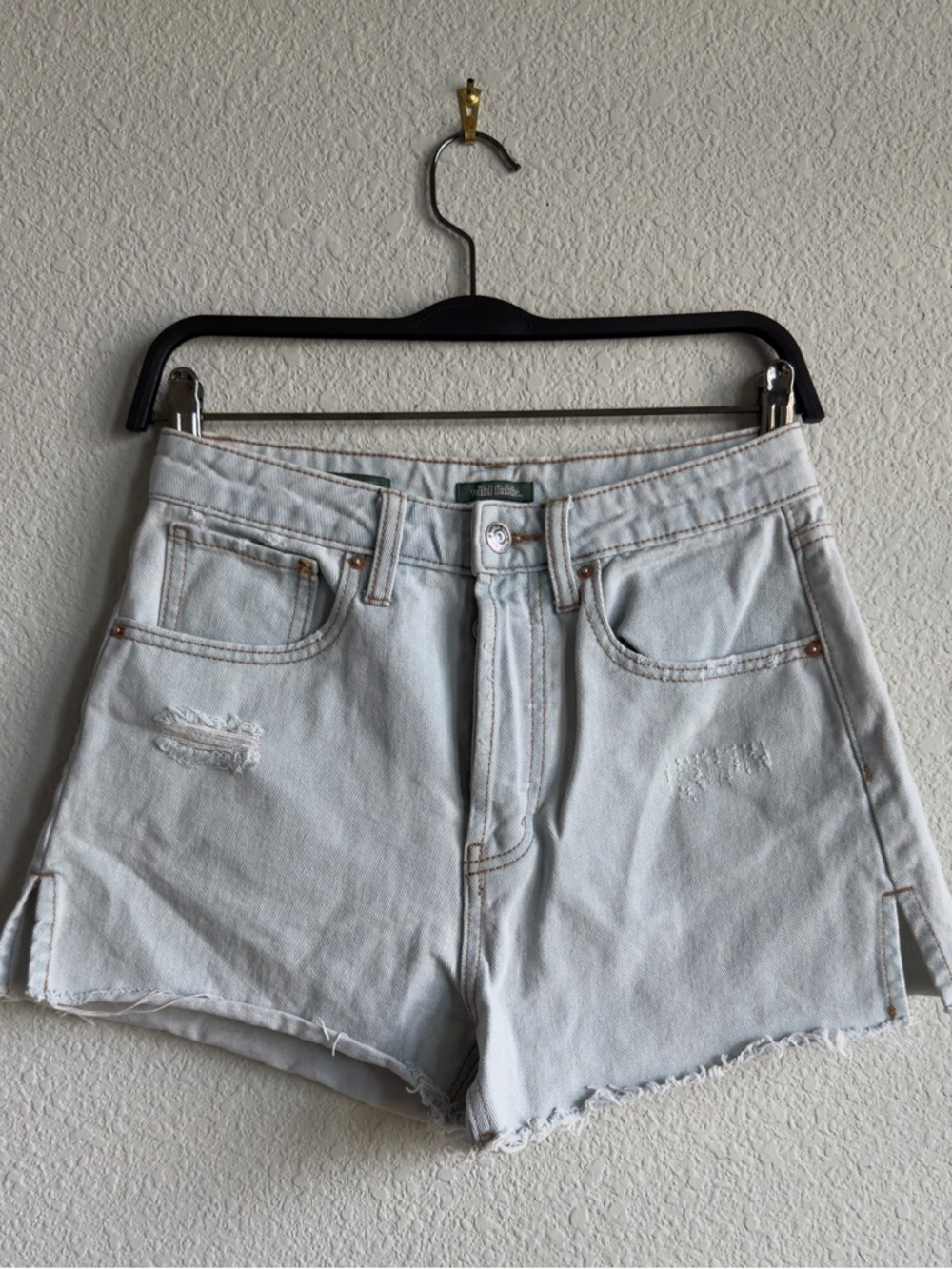 wild fable Light Blue High-Rise Denim Shorts